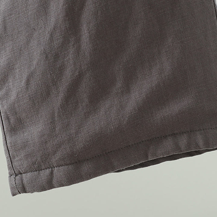 Pantalon large d'hiver pour femme en coton et lin, à cordon de serrage contrastant et poches , Buddha Stones - image 22