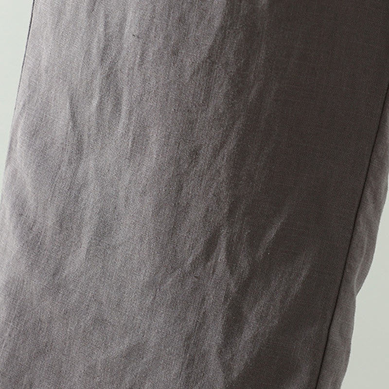 Pantalon large d'hiver pour femme en coton et lin, à cordon de serrage contrastant et poches , Buddha Stones - image 20