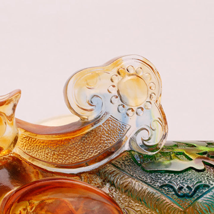 Buddha Stones, cristal Liuli fait main, éléphant, œuvre d'art, sagesse, richesse, décoration intérieure - image 13