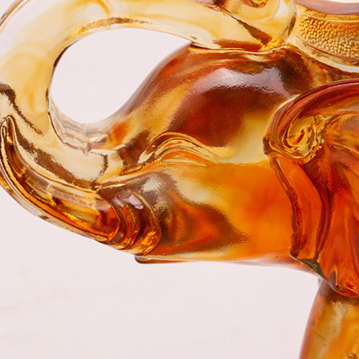 Buddha Stones, cristal Liuli fait main, éléphant, œuvre d'art, sagesse, richesse, décoration intérieure - image 12