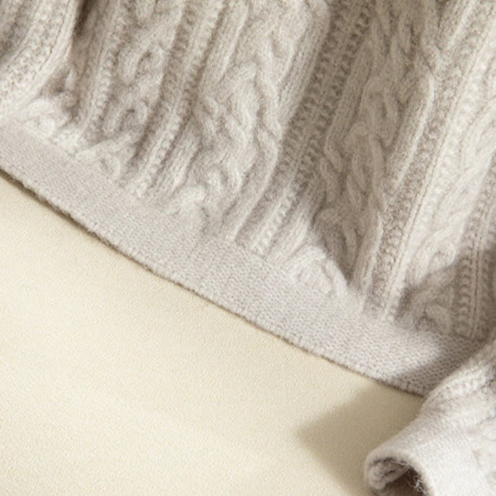 Cardigan en maille de coton à manches longues pour femme, orné de boutons torsadés et de Buddha Stones . - image 40