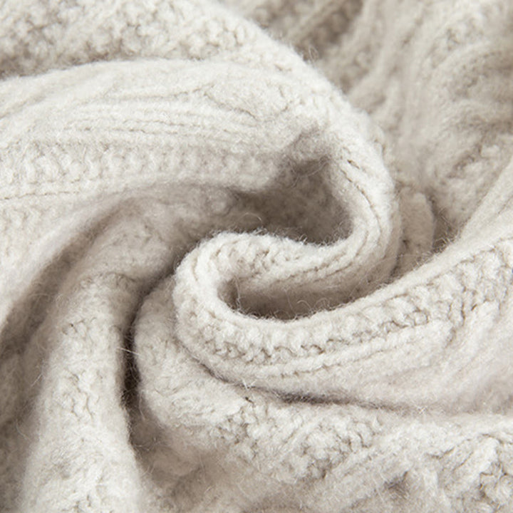 Cardigan en maille de coton à manches longues pour femme, orné de boutons torsadés et de Buddha Stones . - image 45