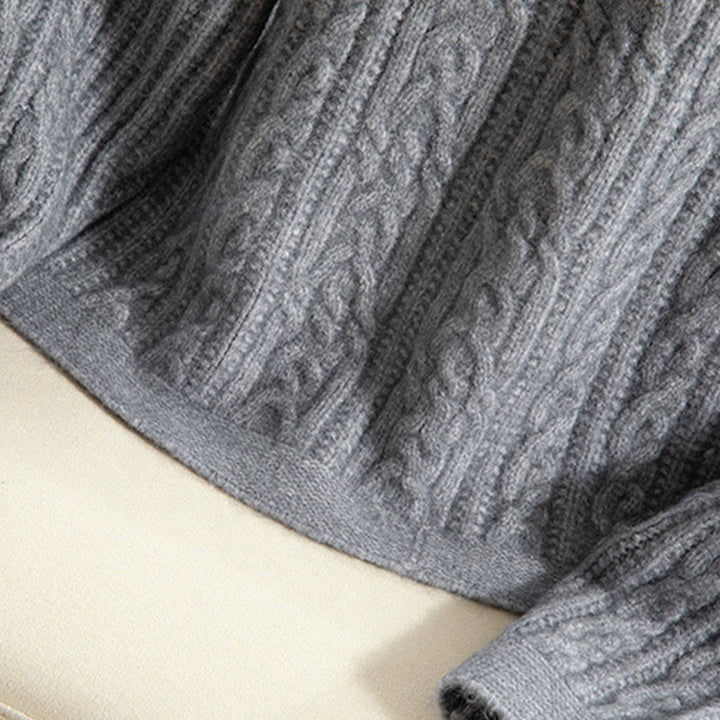 Cardigan en maille de coton à manches longues pour femme, orné de boutons torsadés et de Buddha Stones . - image 23