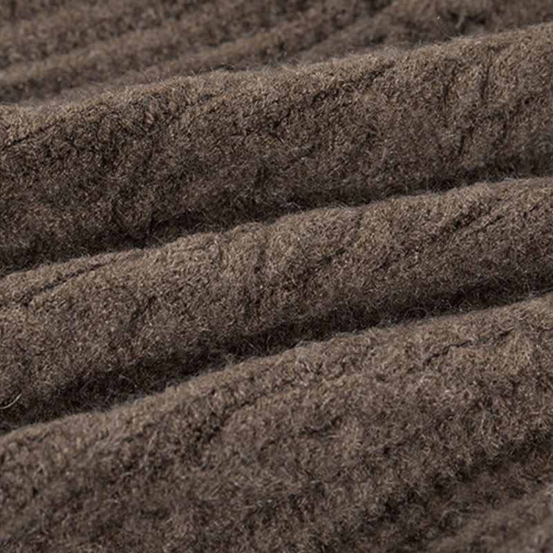 Cardigan en maille de coton à manches longues pour femme, orné de boutons torsadés et de Buddha Stones . - image 12