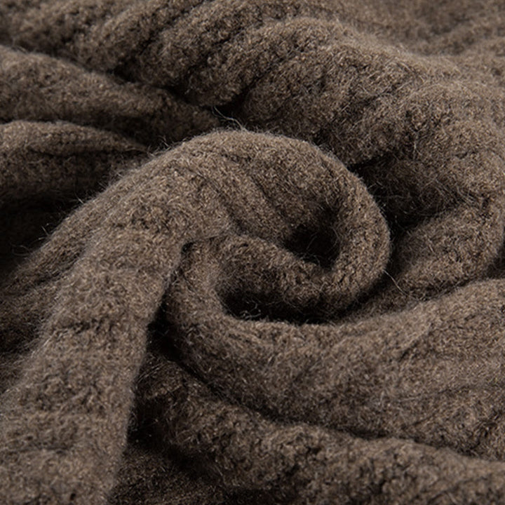 Cardigan en maille de coton à manches longues pour femme, orné de boutons torsadés et de Buddha Stones . - image 14