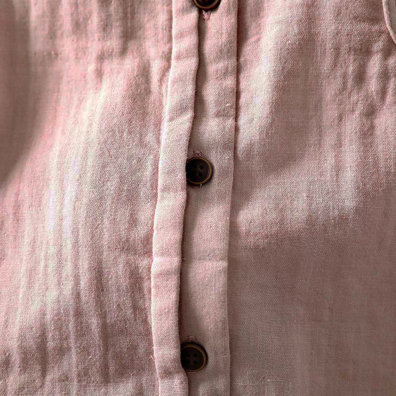 Buddha Stones Chemise en coton à manches longues, col en dentelle et boutons, pour femme, idéale pour le printemps et l'automne. - image 10