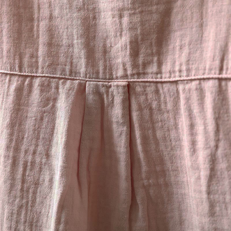 Buddha Stones Chemise en coton à manches longues, col en dentelle et boutons, pour femme, idéale pour le printemps et l'automne. - image 7