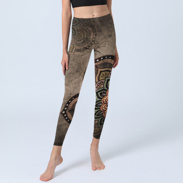 Leggings de sport pour femmes avec imprimé mandala de Buddha Stones - image 5