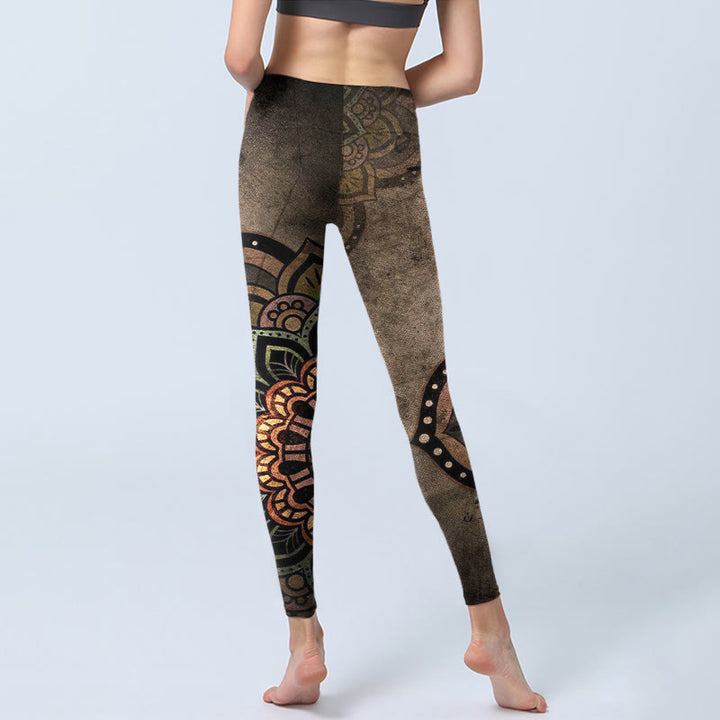 Leggings de sport pour femmes avec imprimé mandala de Buddha Stones - image 6