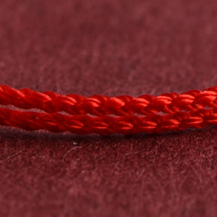 Bracelet de cheville en jade Hetian naturel avec boucle de paix et Buddha Stones, orné d'un cordon symbole d'abondance. - image 14