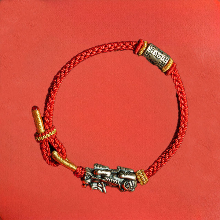 Bracelet de protection en argent sterling 925 Buddha Stones Pixiu Om Mani Padme Hum - image 10