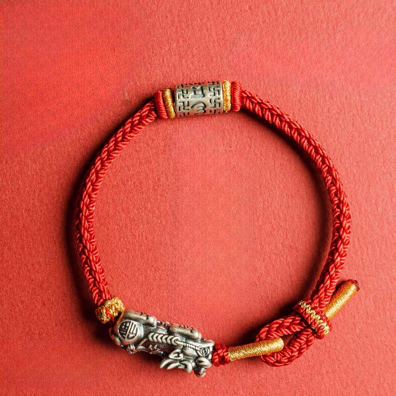 Bracelet de protection en argent sterling 925 Buddha Stones Pixiu Om Mani Padme Hum - image 4