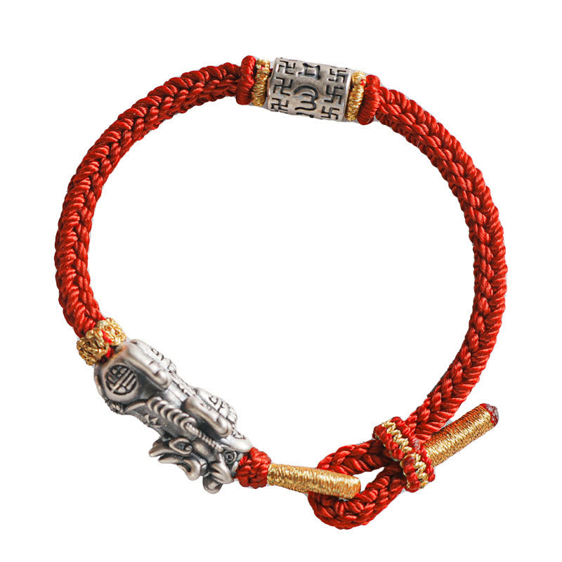 Bracelet de protection en argent sterling 925 Buddha Stones Pixiu Om Mani Padme Hum - image 12