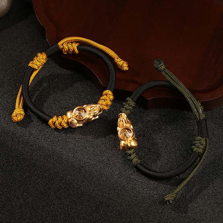 Bracelet en corde tressée à la main Pi Xiu Buddha Stones et porte-bonheur - image 13