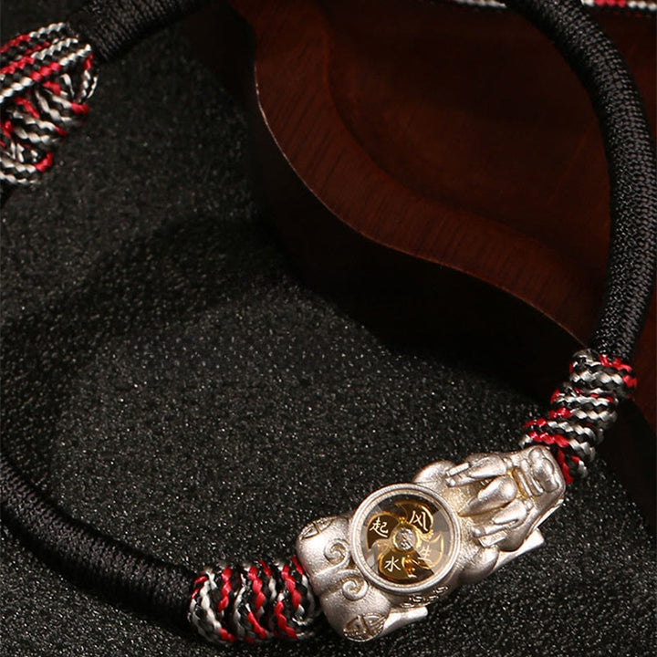 Bracelet en corde tressée à la main Pi Xiu Buddha Stones et porte-bonheur - image 7