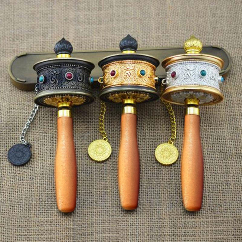 Décoration de roue de prière porte-bonheur tibétaine - image 8