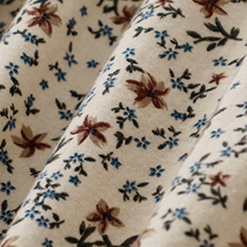 Chemise à manches longues en coton pour femme, imprimé floral automnal Buddha Stones - image 14