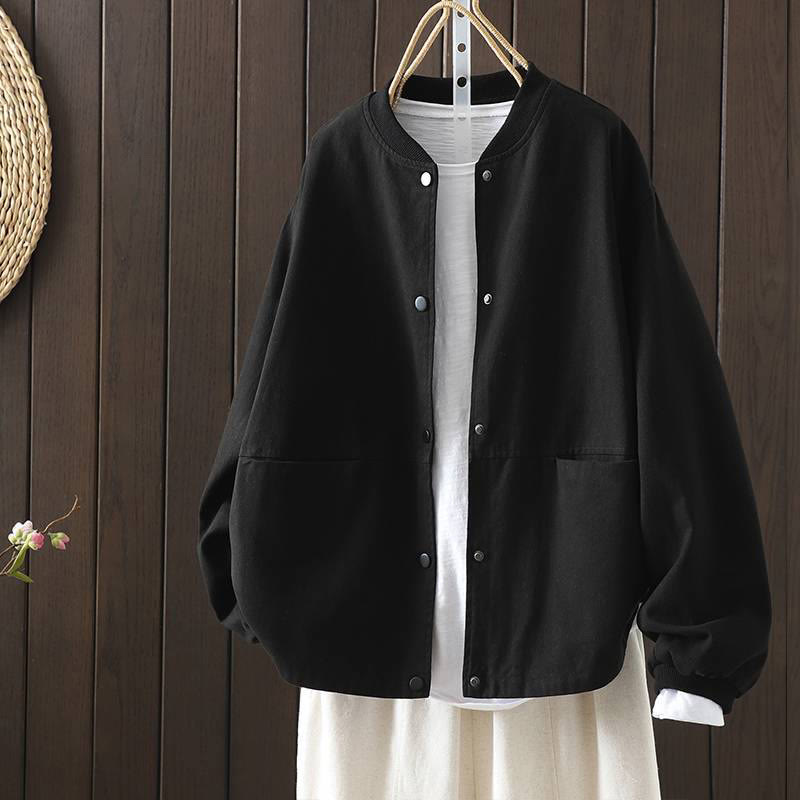 Veste d'extérieur à manches longues pour femme, motif Buddha Stones, avec poches et boutons - Noir - US14，UK/AU18，EU46 (2XL) - image 25