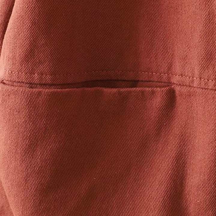 Veste d'extérieur en coton à manches longues et poches , Buddha Stones, automne, boutonnée. - image 6