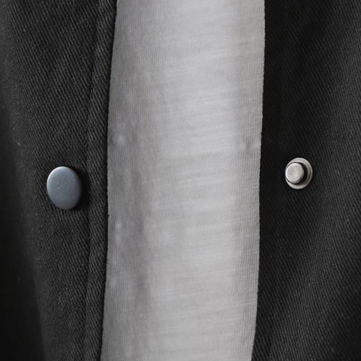 Veste d'extérieur en coton à manches longues et poches , Buddha Stones, automne, boutonnée. - image 27