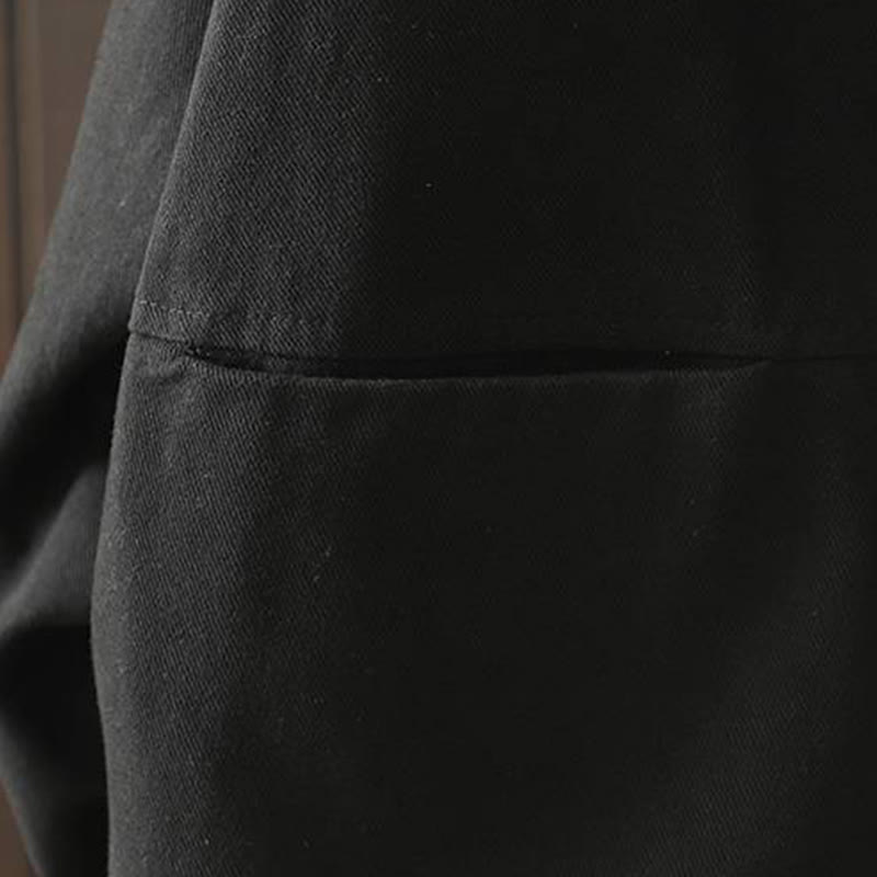 Veste d'extérieur en coton à manches longues et poches , Buddha Stones, automne, boutonnée. - image 28