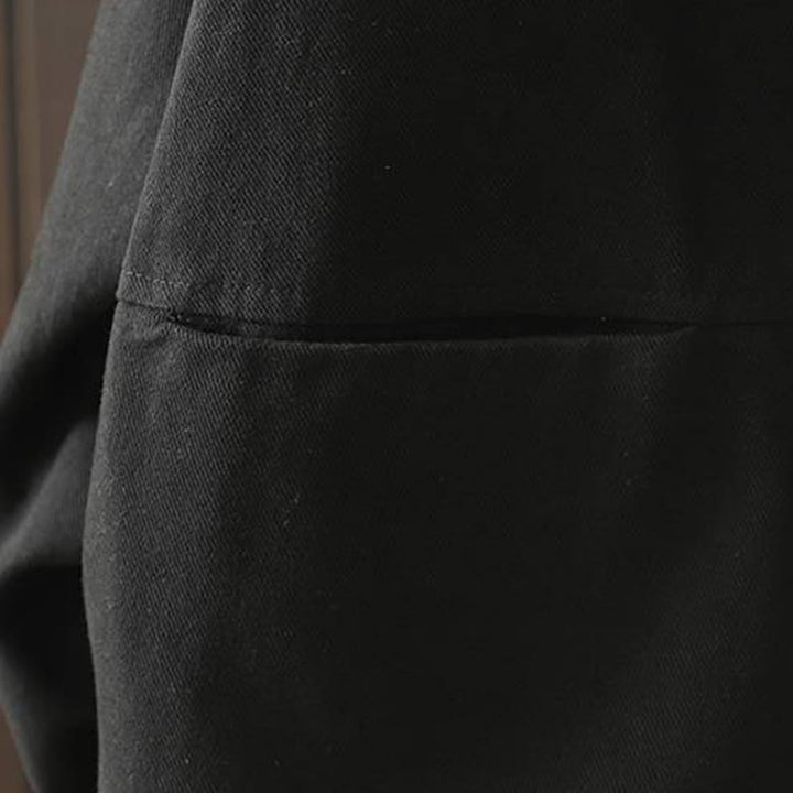 Veste d'extérieur en coton à manches longues et poches , Buddha Stones, automne, boutonnée. - image 28