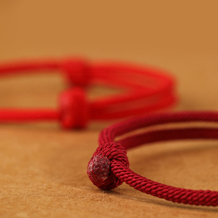 Bracelet porte-bonheur tressé en argent sterling 999 Buddha Stones , année du Cheval (signe du zodiaque chinois). - image 59