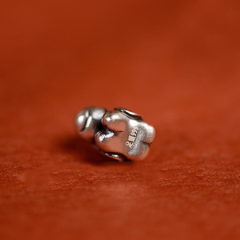 Bracelet de cheville porte-bonheur tressé en argent sterling 999 avec breloque « Paix et Joie » et Buddha Stones, année du Cheval. - image 22