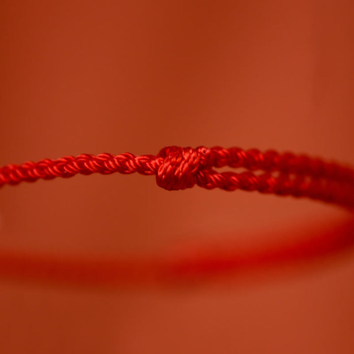 Bracelet/cheville porte-bonheur en argent sterling 999 et Buddha Stones, année du Cheval, avec cordelette en argent sterling 925 et cordon. - image 6