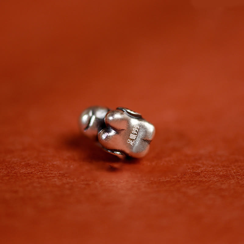 Bracelet/cheville porte-bonheur en argent sterling 999 et Buddha Stones, année du Cheval, avec cordelette en argent sterling 925 et cordon. - image 19