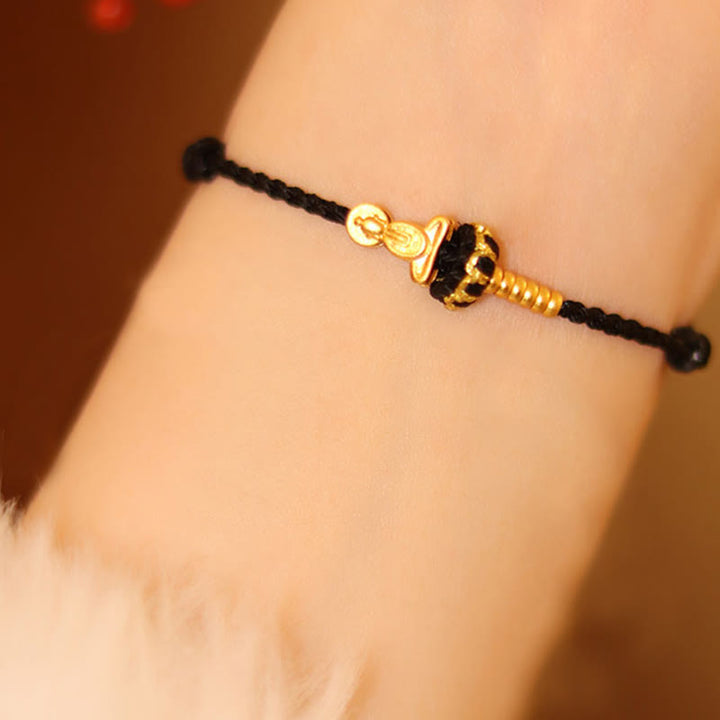 Bracelet tressé de protection en Buddha Stones, nœud de lotus et fil rouge, orné d'un Bouddha sans forme - image 12