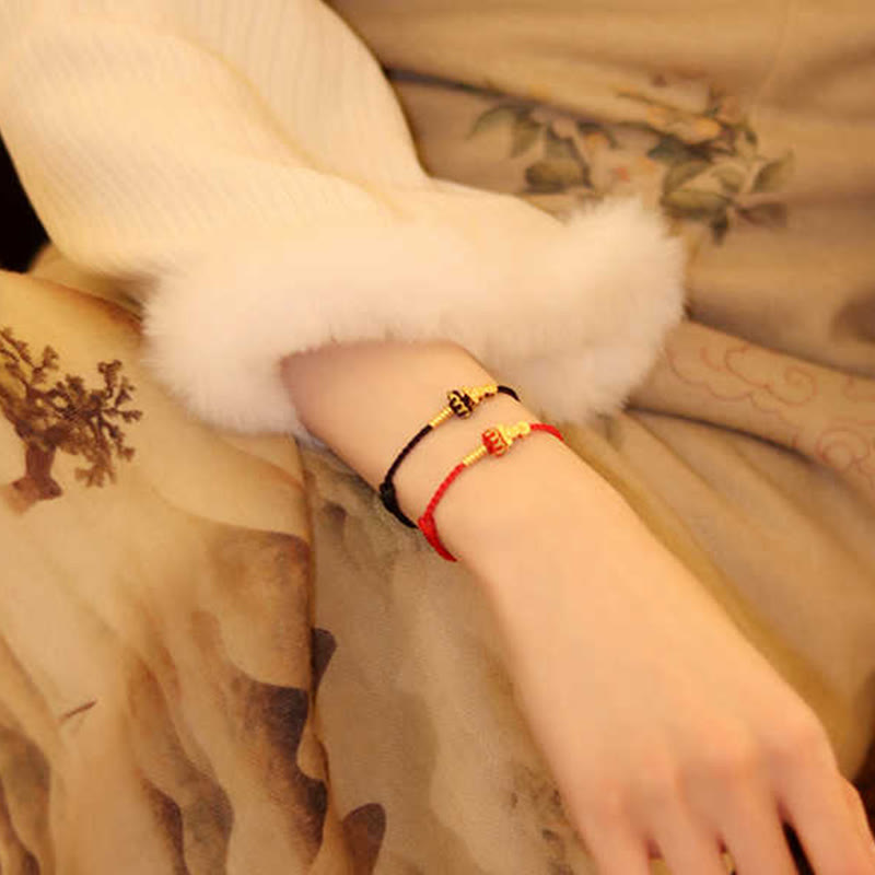 Bracelet tressé de protection en Buddha Stones, nœud de lotus et fil rouge, orné d'un Bouddha sans forme - image 20