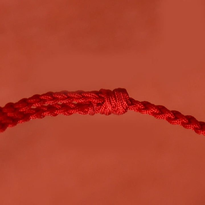 Bracelet de cheville ajustable en cinabre et Buddha Stones, boucle de paix, fait main, avec cordon, symbole de bénédiction - image 8