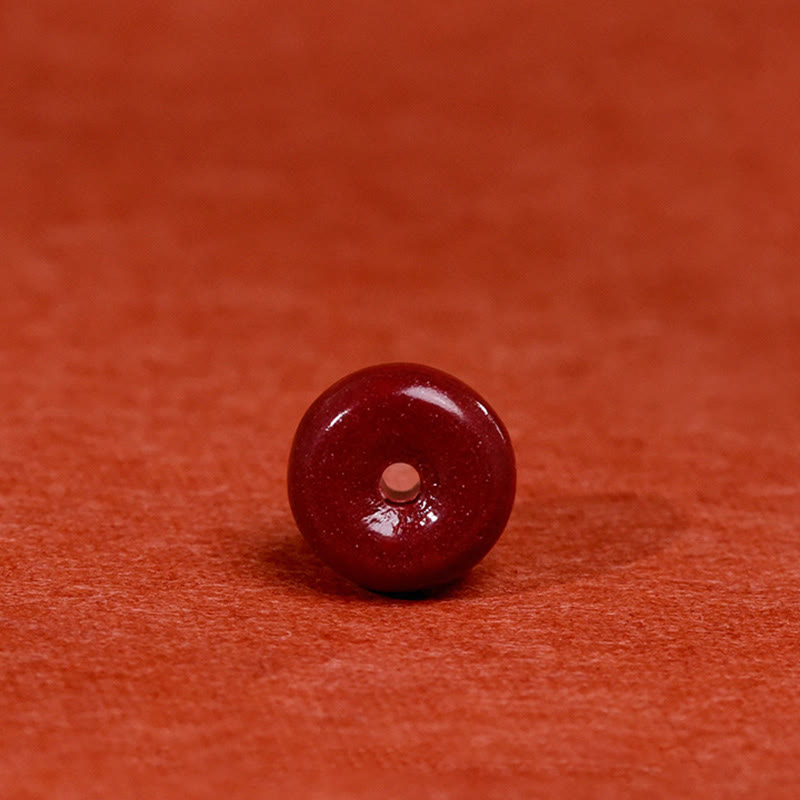 Bracelet de cheville ajustable en cinabre et Buddha Stones, boucle de paix, fait main, avec cordon, symbole de bénédiction - image 9