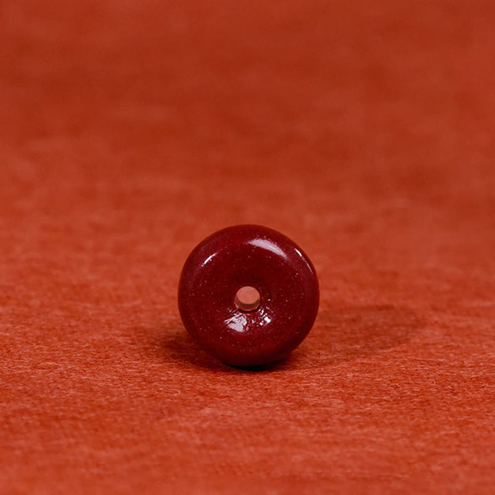Bracelet de cheville ajustable en cinabre et Buddha Stones, boucle de paix, fait main, avec cordon, symbole de bénédiction - image 9