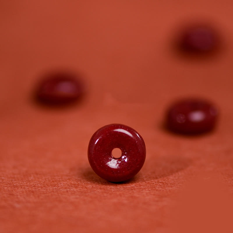 Bracelet de cheville ajustable en cinabre et Buddha Stones, boucle de paix, fait main, avec cordon, symbole de bénédiction - image 10