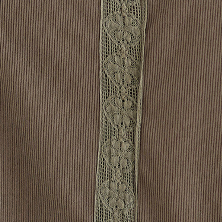 Robe midi d'hiver plissée à manches longues en velours côtelé pour femme, avec poches, ornée de boutons et de plis , Buddha Stones - image 11