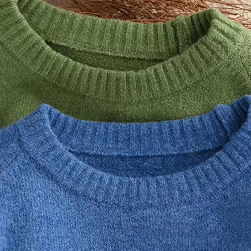 Pull en coton tricoté à manches longues et col rond pour femme, motif Buddha Stones - image 7