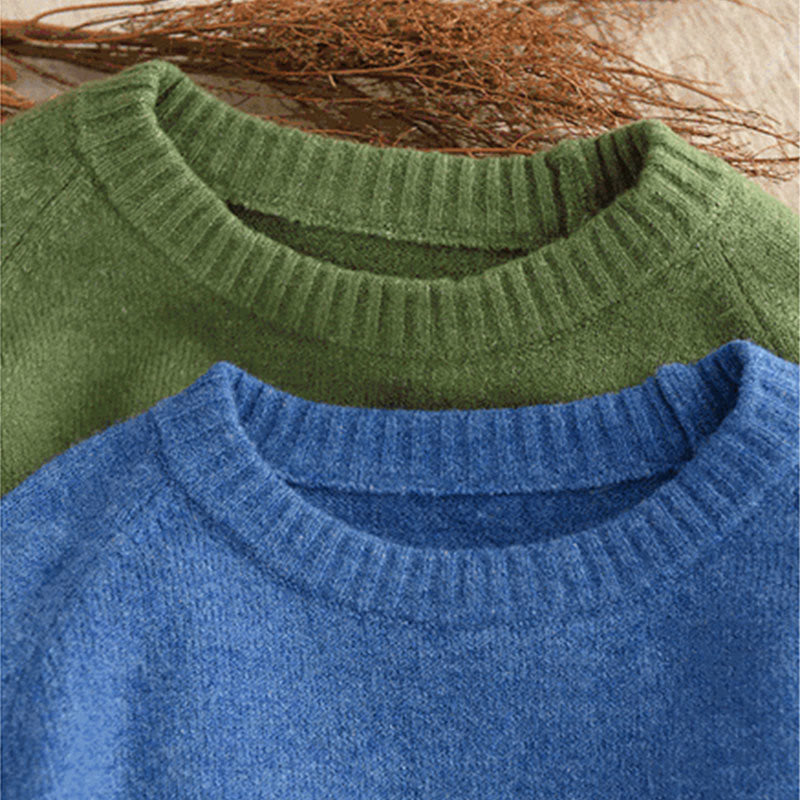 Pull en coton tricoté à manches longues et col rond pour femme, motif Buddha Stones - image 6