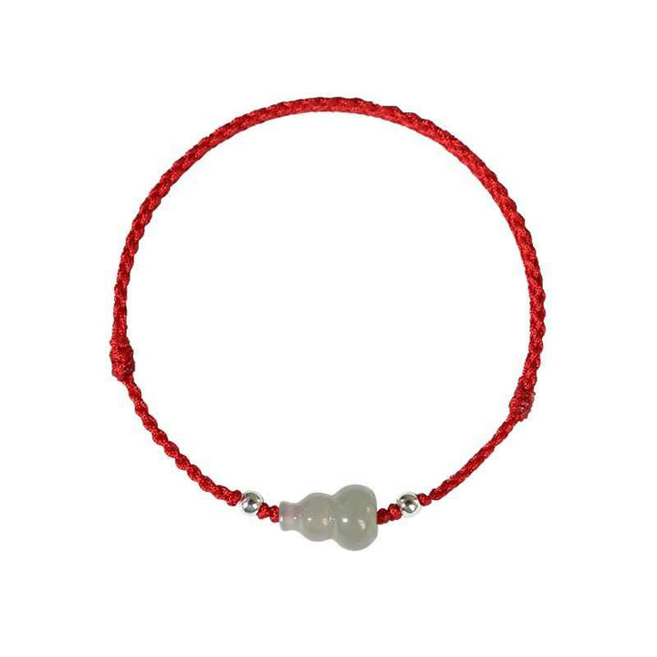 Bracelet de cheville en jade rouge Hetian avec Buddha Stones et cordon, symbole de prospérité - image 15
