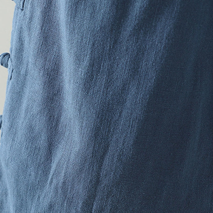 Pantalon thermique d'hiver pour femme, coupe droite, taille élastique, fermeture à boutons brandebourg, en coton, avec poches, motif Buddha Stones - image 4