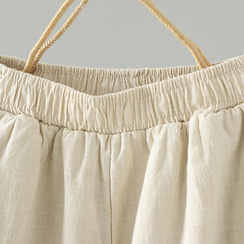 Pantalon thermique d'hiver pour femme, coupe droite, taille élastique, fermeture à boutons brandebourg, en coton, avec poches, motif Buddha Stones - image 9