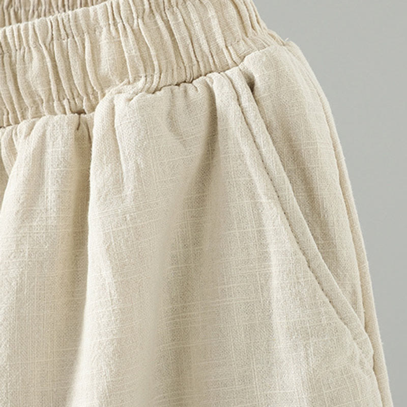 Pantalon thermique d'hiver pour femme, coupe droite, taille élastique, fermeture à boutons brandebourg, en coton, avec poches, motif Buddha Stones - image 11