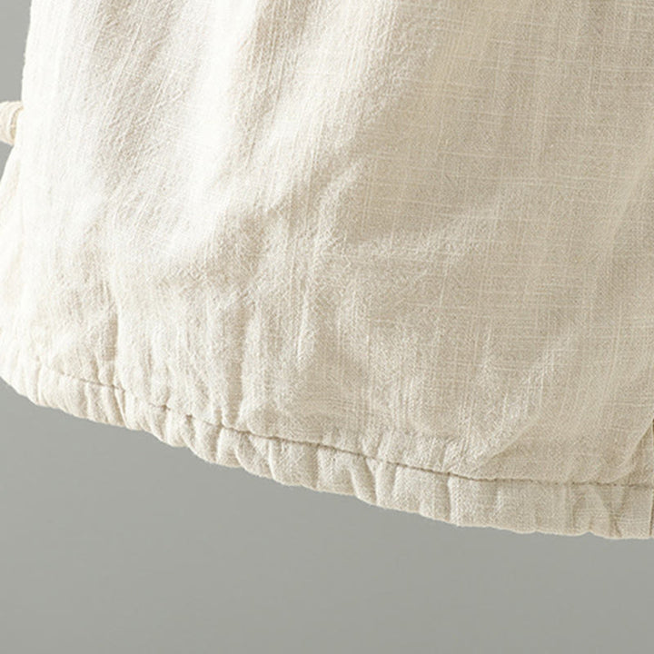 Pantalon thermique d'hiver pour femme, coupe droite, taille élastique, fermeture à boutons brandebourg, en coton, avec poches, motif Buddha Stones - image 17