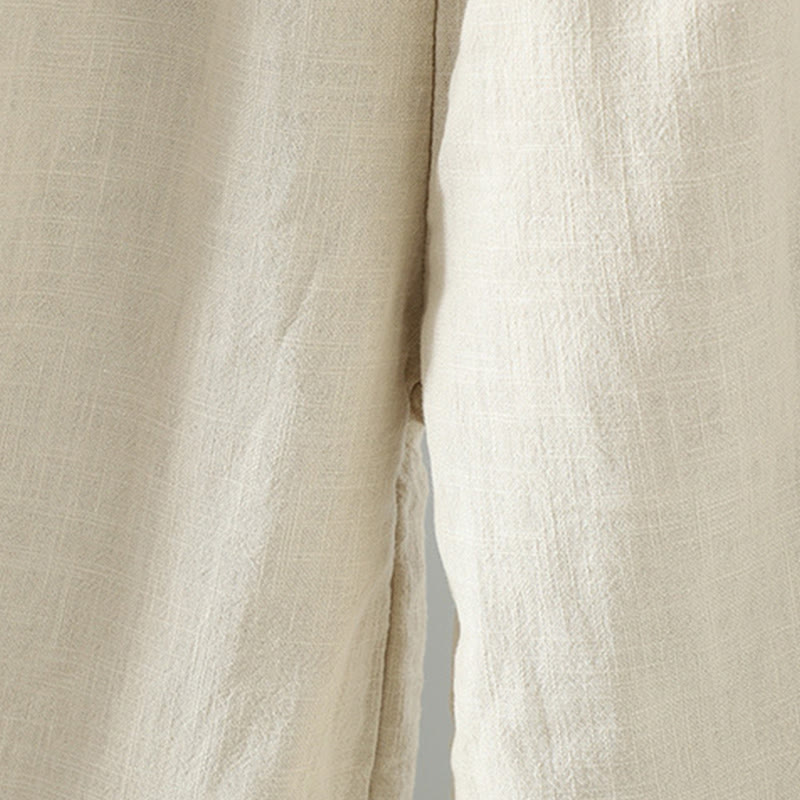 Pantalon thermique d'hiver pour femme, coupe droite, taille élastique, fermeture à boutons brandebourg, en coton, avec poches, motif Buddha Stones - image 14