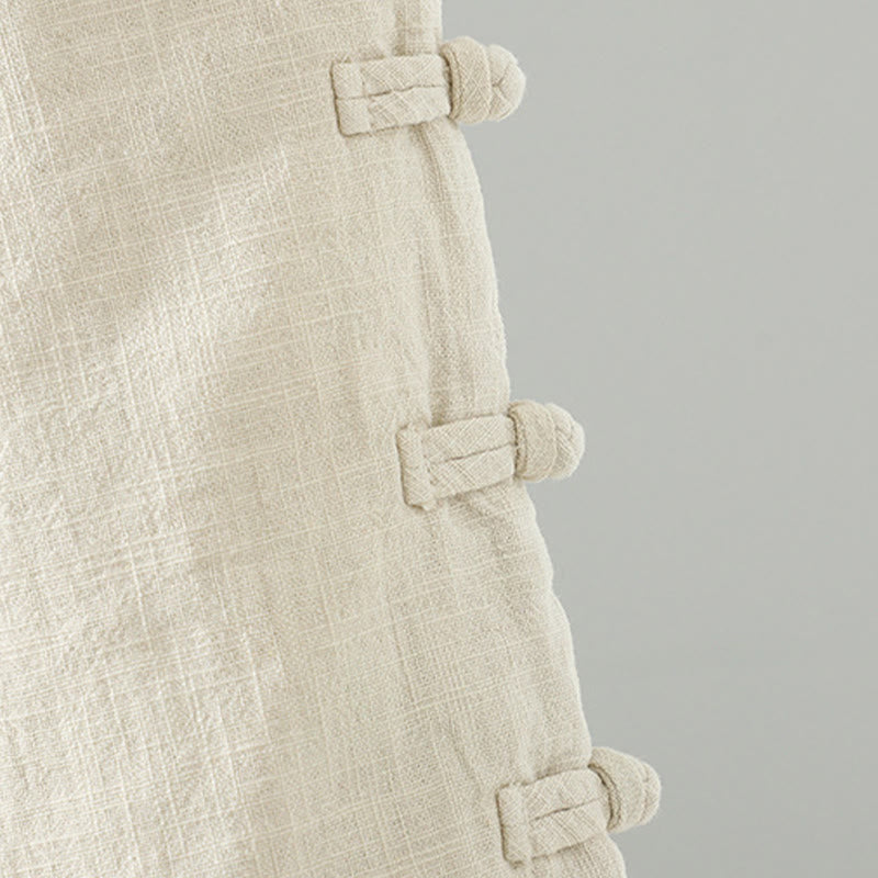 Pantalon thermique d'hiver pour femme, coupe droite, taille élastique, fermeture à boutons brandebourg, en coton, avec poches, motif Buddha Stones - image 16