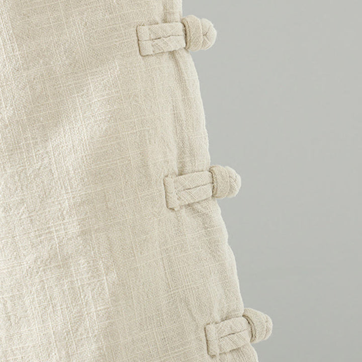 Pantalon thermique d'hiver pour femme, coupe droite, taille élastique, fermeture à boutons brandebourg, en coton, avec poches, motif Buddha Stones - image 16