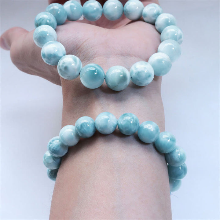 Bracelet de confiance en sagesse et en larimar naturel Buddha Stones - image 9