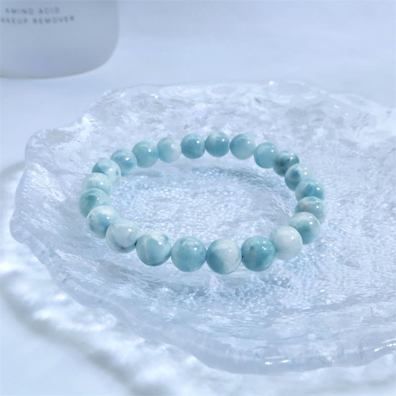 Bracelet de confiance en sagesse et en larimar naturel Buddha Stones - image 11