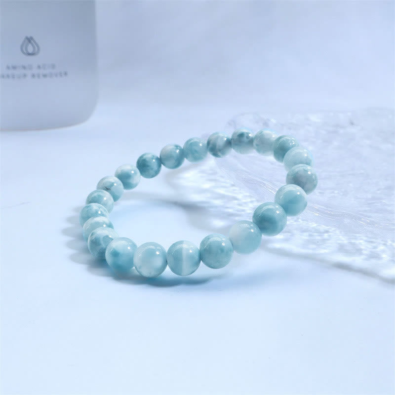 Bracelet de confiance en sagesse et en larimar naturel Buddha Stones - image 13